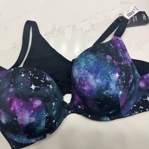 Galaxy Back Smoothing Plunge Push Up Bra (Torrid) - 42B NWT